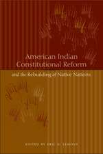 American Indian Constitutional Reform and the Rebuilding of Native Nations