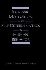 Intrinsic Motivation and Self-Determination in Human Behavior