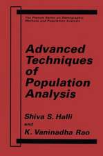 Advanced Techniques of Population Analysis