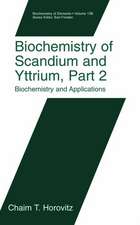 Biochemistry of Scandium and Yttrium, Part 2: Biochemistry and Applications