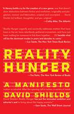 Reality Hunger: A Manifesto