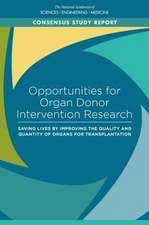 Opportunities for Organ Donor Intervention Research