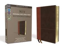 NIV, Personal Size Reference Bible, Large Print, Leathersoft, Tan/Brown, Red Letter, Comfort Print