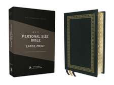 NIV, Personal Size Bible, Large Print, Premium Goatskin Leather, Green, Premier Collection, Black Letter, Gauffered Edges, Comfort Print