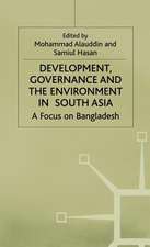 Development, Governance and Environment in South Asia