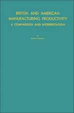 British and American Manufacturing Productivity: A Comparison and Interpretation