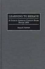 Learning to Behave: A Guide to American Conduct Books Before 1900