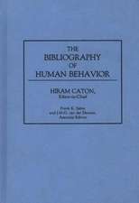 The Bibliography of Human Behavior