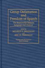 Group Defamation and Freedom of Speech