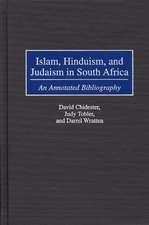 Islam, Hinduism, and Judaism in South Africa: An Annotated Bibliography