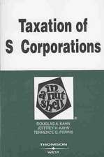 Taxation of S Corporations in a Nutshell