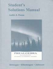 Student Solutions Manual for Prealgebra