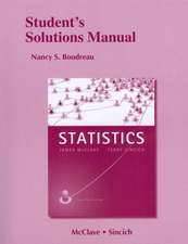 Student's Solutions Manual for Statistics