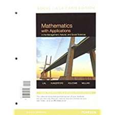 Mathematics with Applications in the Management, Natural, and Social Sciences, Books a la Carte Edition