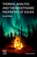 Thermal Analysis and Thermodynamic Properties of Solids