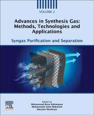 Advances in Synthesis Gas: Methods, Technologies and Applications