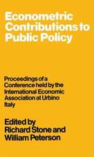 Econometric Contributions to Public Policy