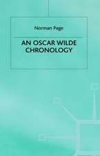 An Oscar Wilde Chronology