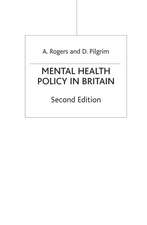 Mental Health Policy in Britain