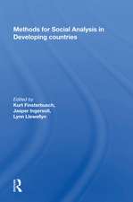 Methods for Social Analysis in Developing Countries