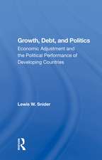 Growth, Debt, and Politics: Economic Adjustment and the Political Performance of Developing Countries