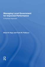 Managing Local Government for Improved Performance: A Practical Approach