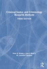 Criminal Justice and Criminology Research Methods