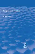 Longinus on the Sublime: The Greek Text Edited After the Manuscript