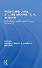 Postcommunist Studies And Political Science: Methodology And Empirical Theory In Sovietology