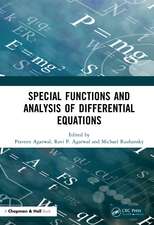 Special Functions and Analysis of Differential Equations