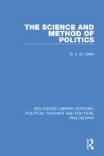 The Science and Method of Politics