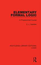 Elementary Formal Logic: A Programmed Course