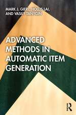 Advanced Methods in Automatic Item Generation