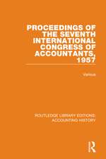 Proceedings of the Seventh International Congress of Accountants, 1957