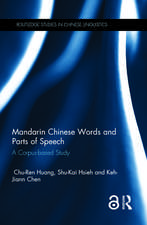 Mandarin Chinese Words and Parts of Speech: A Corpus-based Study