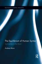 The Equilibrium of Human Syntax: Symmetries in the Brain