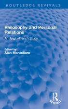 Philosophy and Personal Relations: An Anglo-French Study