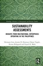 Sustainability Assessments: Insights from Multinational Enterprises Operating in the Philippines