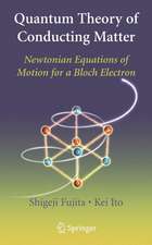 Quantum Theory of Conducting Matter: Newtonian Equations of Motion for a Bloch Electron