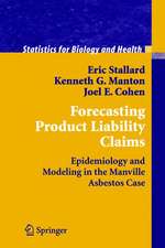 Forecasting Product Liability Claims: Epidemiology and Modeling in the Manville Asbestos Case