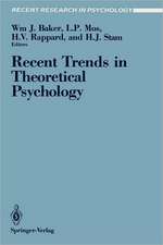 Recent Trends in Theoretical Psychology: Proceedings of the Second Biannual Conference of the International Society for Theoretical Psychology, April 20–25, 1987, Banff, Alberta, Canada