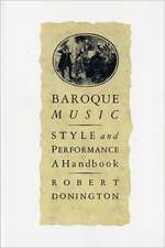 Baroque Music: A Handbook