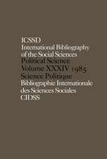 IBSS: Political Science: 1985 Volume 34