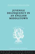 Juvenile Delinquency in an English Middle Town