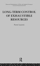 Long Term Control of Exhaustible Resources