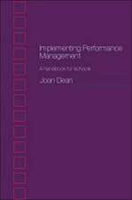 Implementing Performance Management: A Handbook for Schools