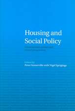 Housing and Social Policy