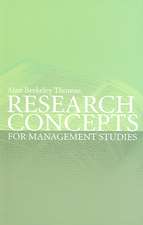 Research Concepts for Management Studies