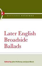 Later English Broadside Ballads