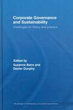 Corporate Governance and Sustainability: Challenges for Theory and Practice